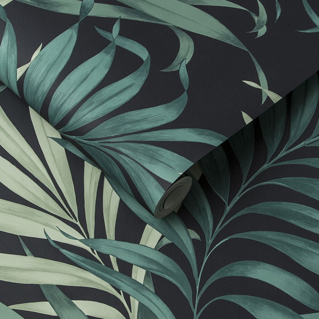 105660 - Yasuni Wallpaper - Midnight - Graham & Brown