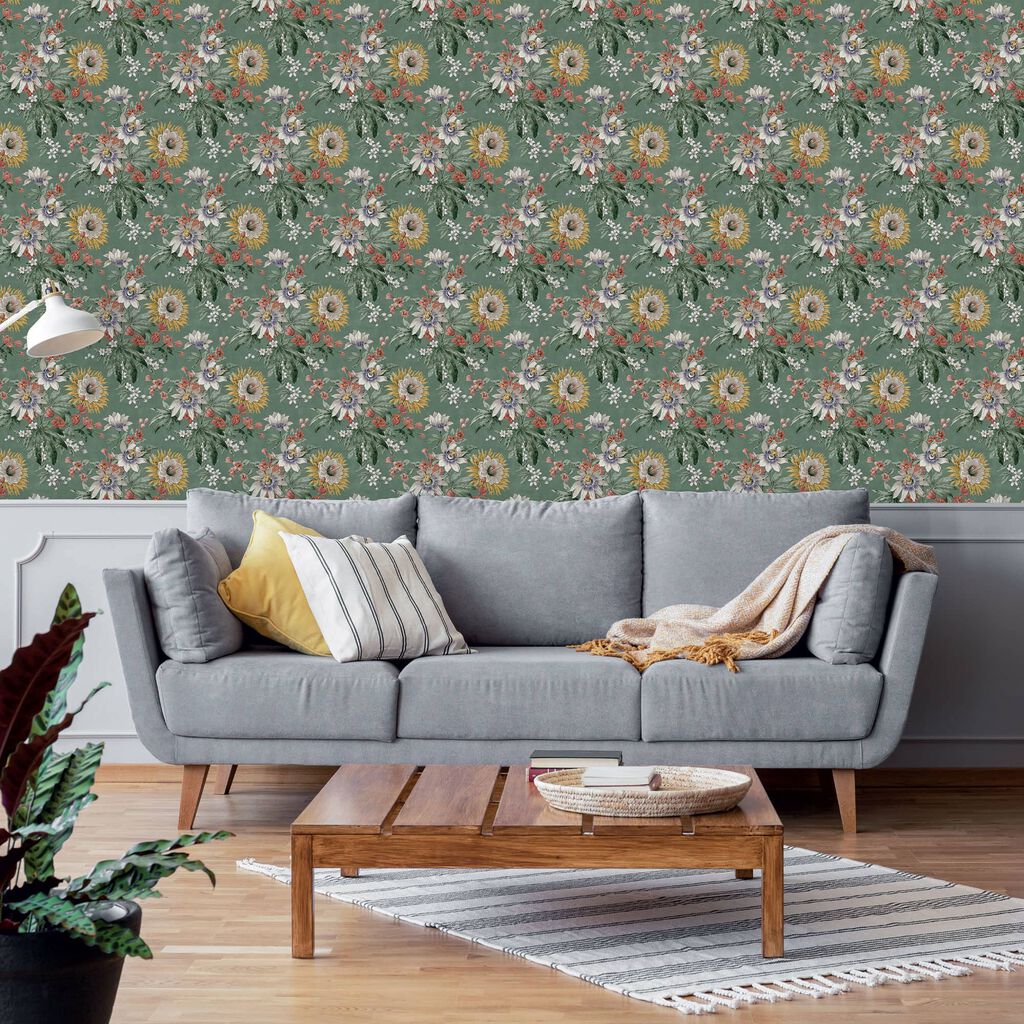 116633 - Martha Wallpaper - Viridian - Boutique Luxury
