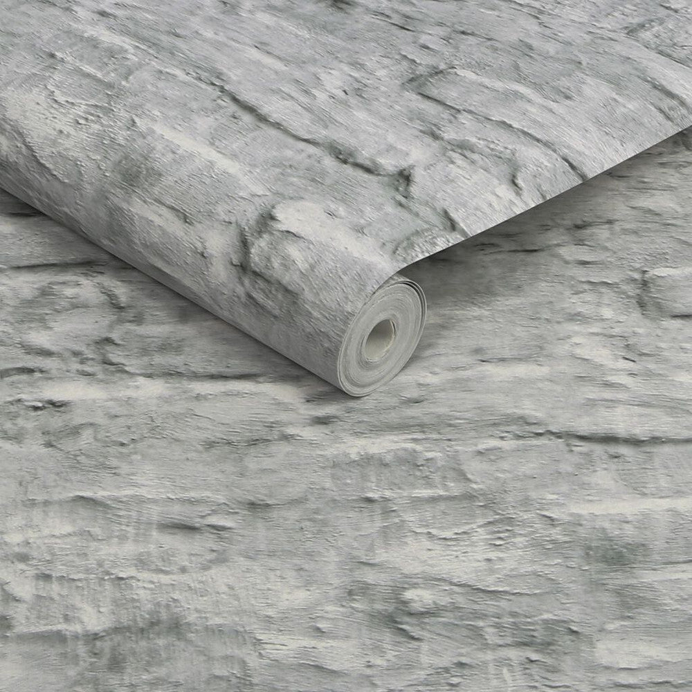 118305 - Contemporary Brick Wallpaper - White - Next