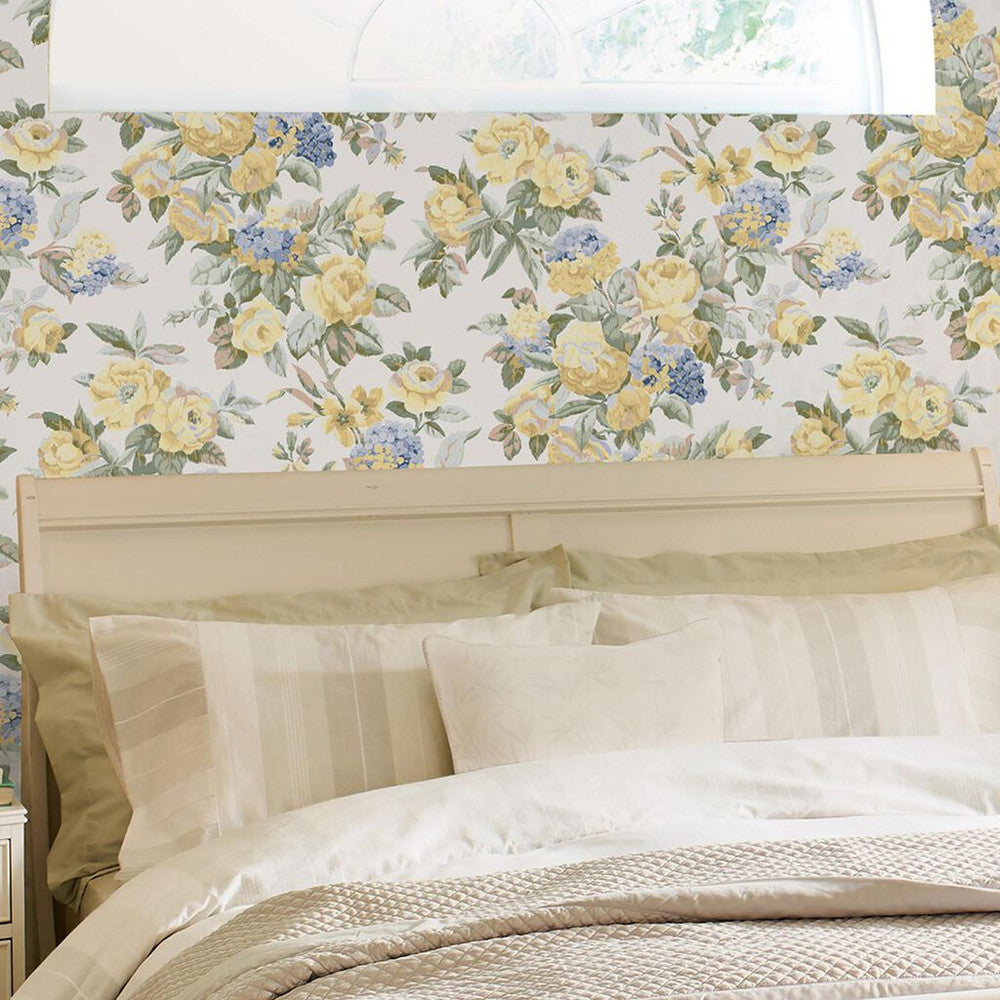 118470 - Pembrey Wallpaper - Pale Gold - Laura Ashley