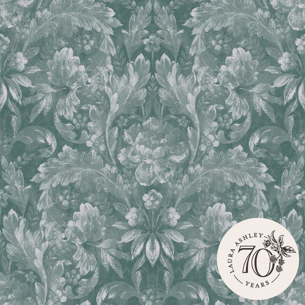 119842 - Apolline Wallpaper - Jade Green - Laura Ashley