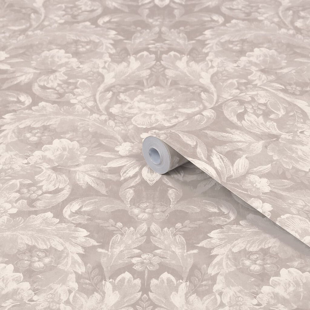 119843 - Apolline Wallpaper - Dove Grey - Laura Ashley