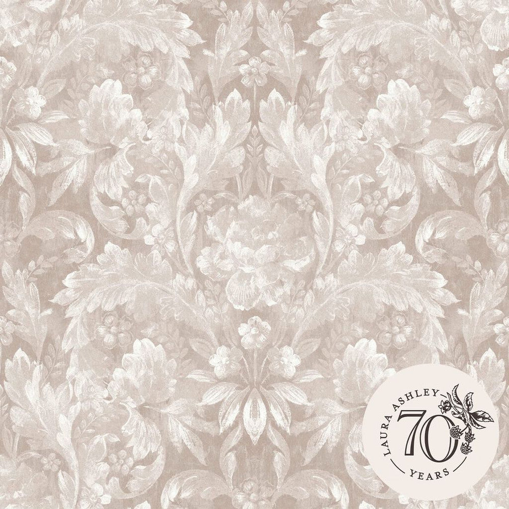 119843 - Apolline Wallpaper - Dove Grey - Laura Ashley