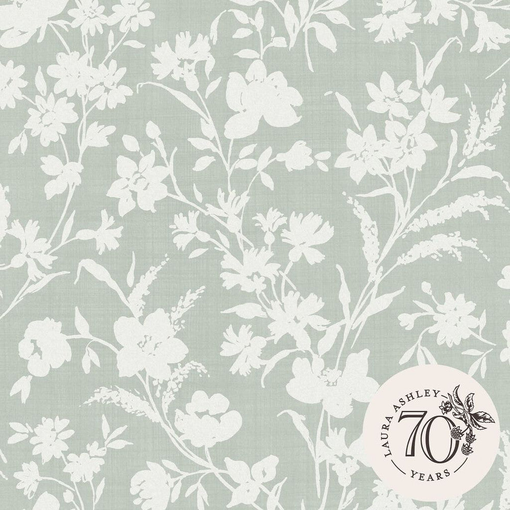 119855 - Rye Wallpaper - Sage Green - Laura Ashley