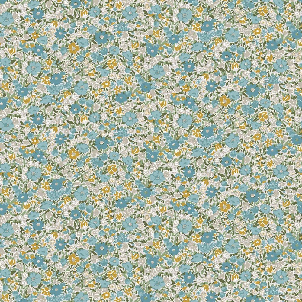 121075 - Loveston Wallpaper - Newport Blue - Laura Ashley