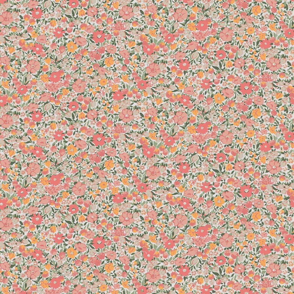121076 - Loveston Wallpaper - Coral Pink - Laura Ashley
