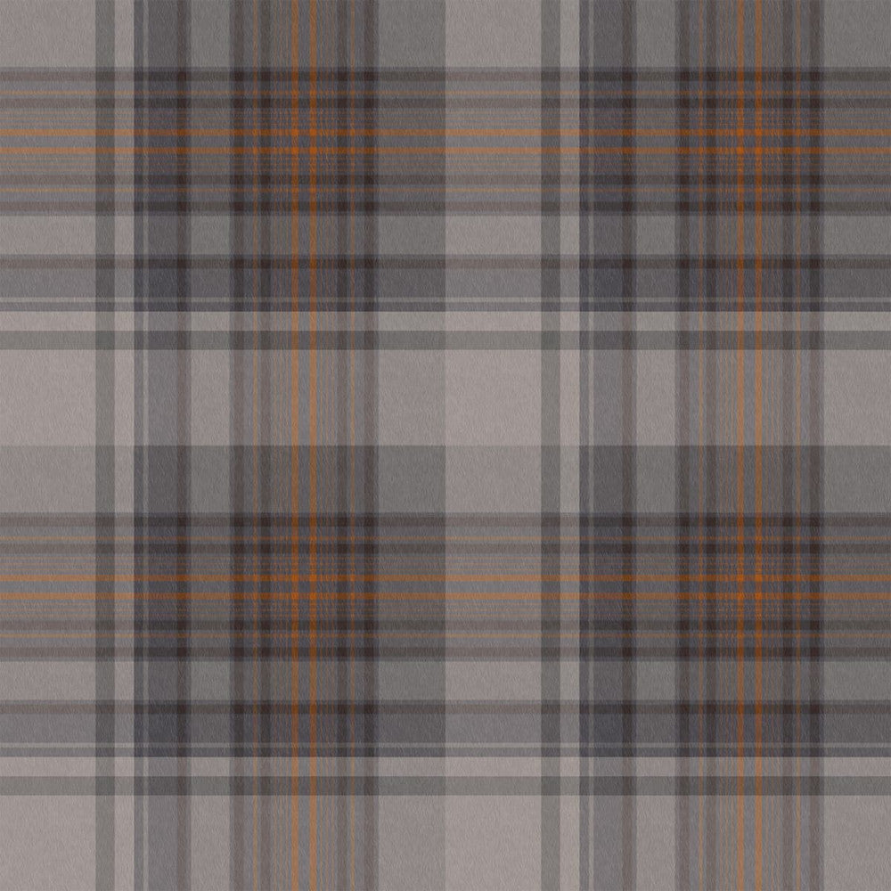 121197 - Alpine Lodge Check Wallpaper - Grey - Next
