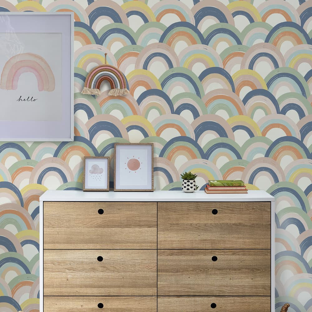 122392 - Abstract Rainbow Wallpaper - Pastel - Next