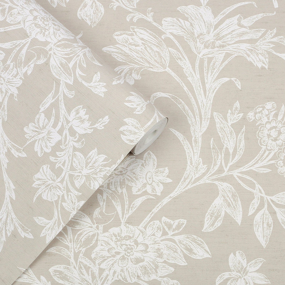 127391 - Lloyd Wallpaper - Dove Grey - Laura Ashley