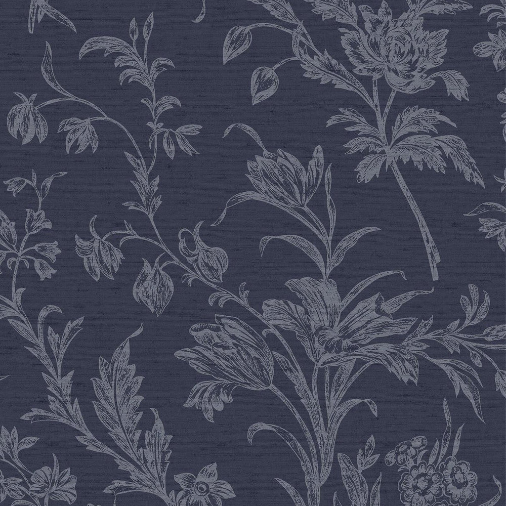 127392 - Lloyd Wallpaper - Midnight Seaspray - Laura Ashley