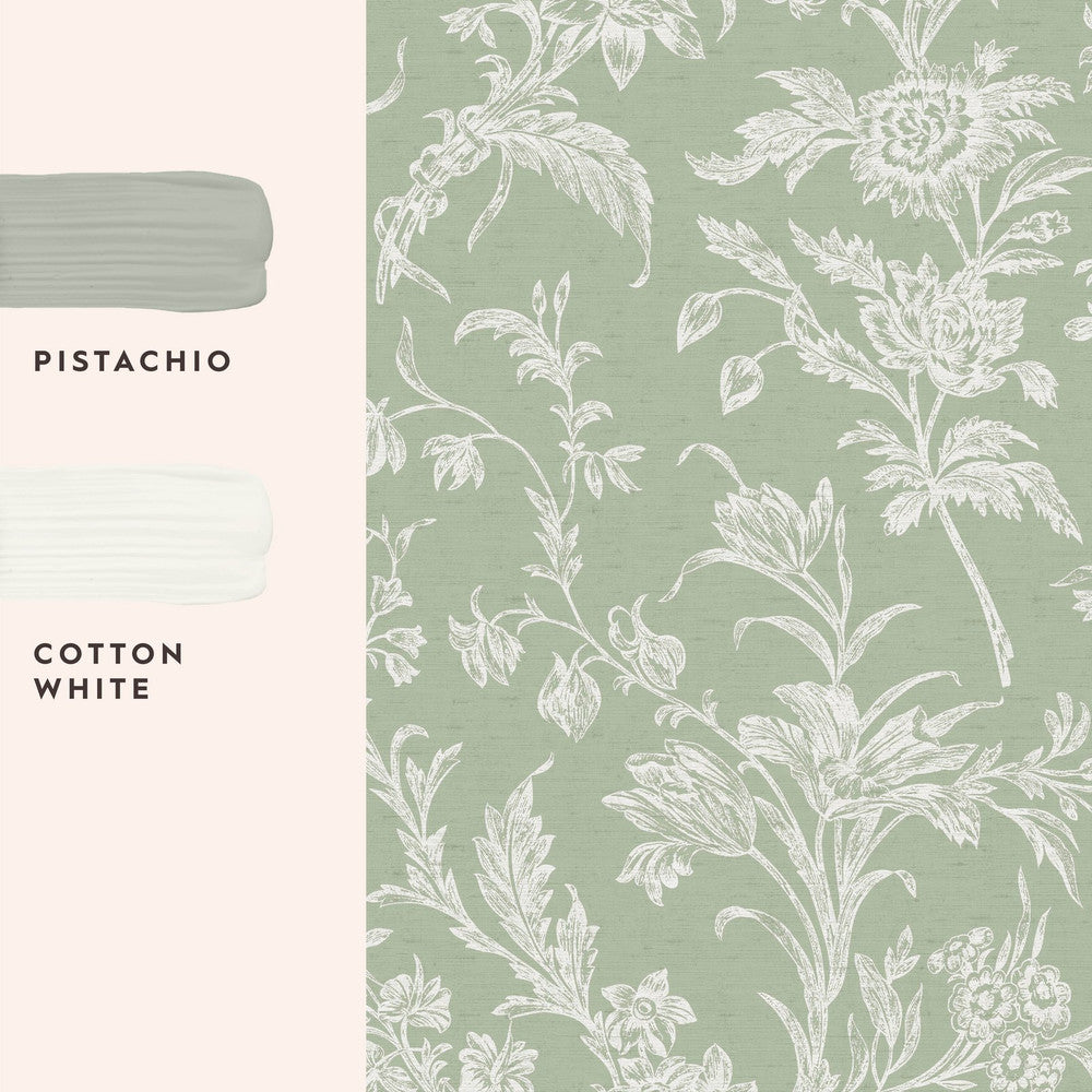 130116 - Lloyd Wallpaper - Sage Green - Laura Ashley