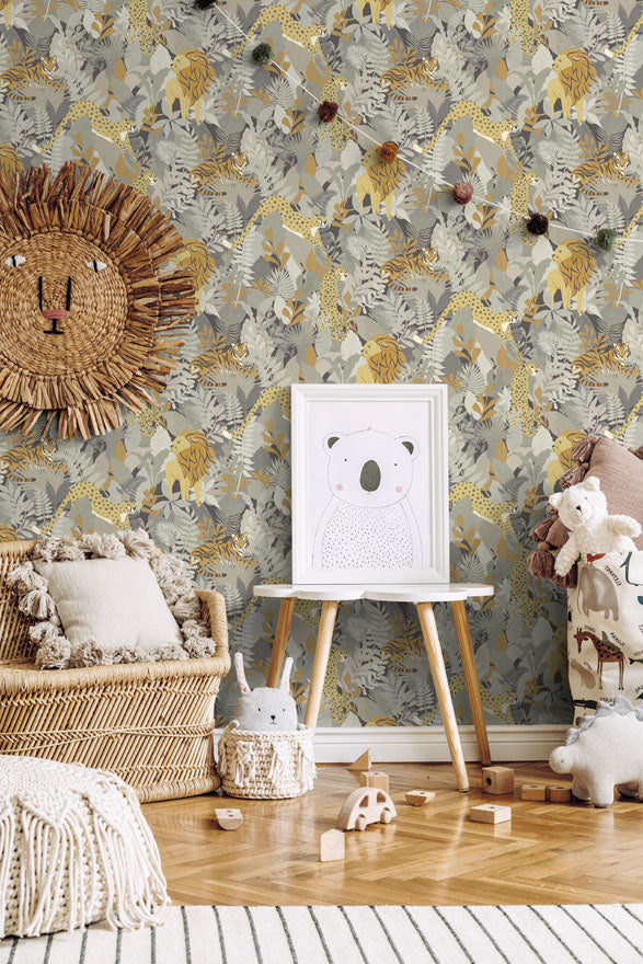 13072 - Animal Kingdom Wallpaper - Neutral - Holden Decor