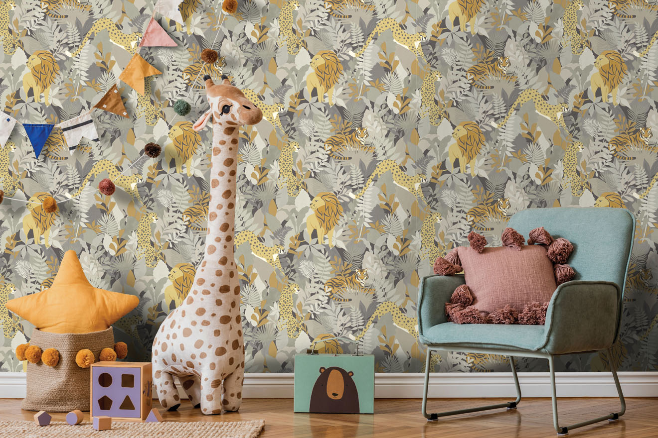 13072 - Animal Kingdom Wallpaper - Neutral - Holden Decor