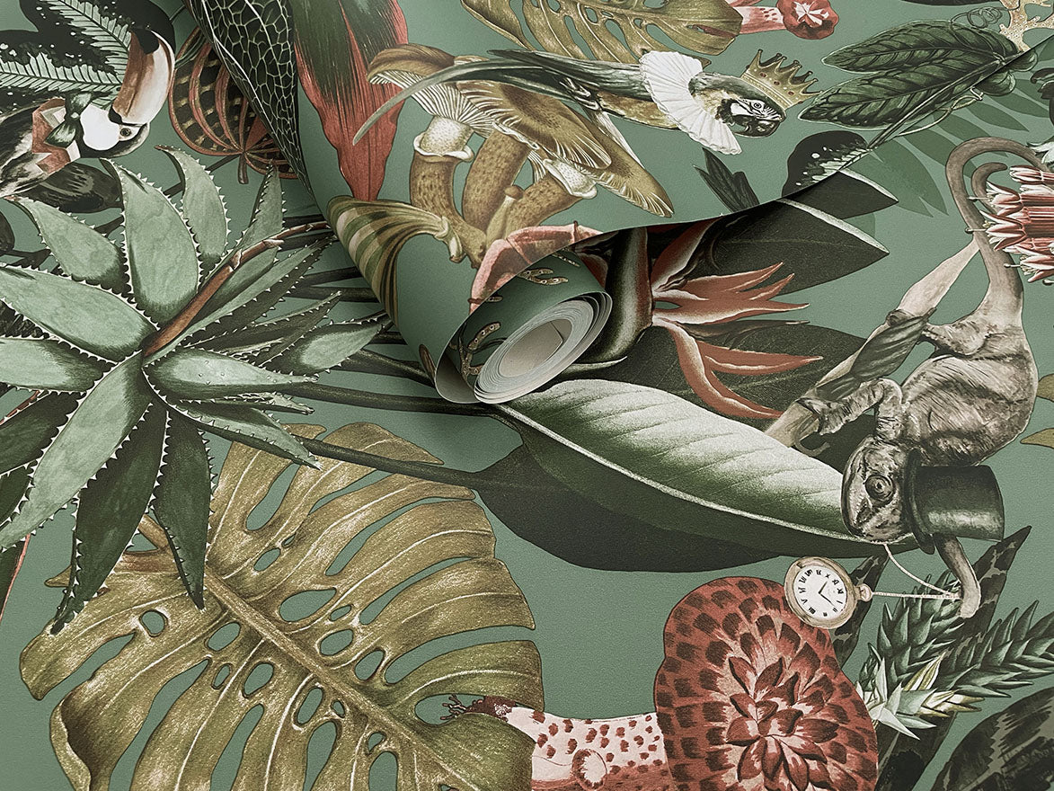 13401 - Wonderland Wallpaper - Sage - Holden Decor