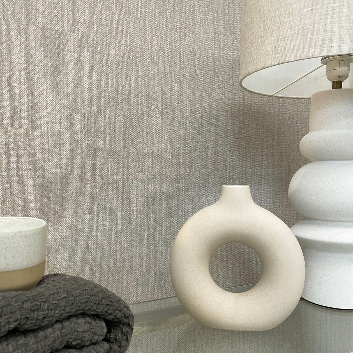 2145 - Anaya Texture Wallpaper - Grey - Belgravia