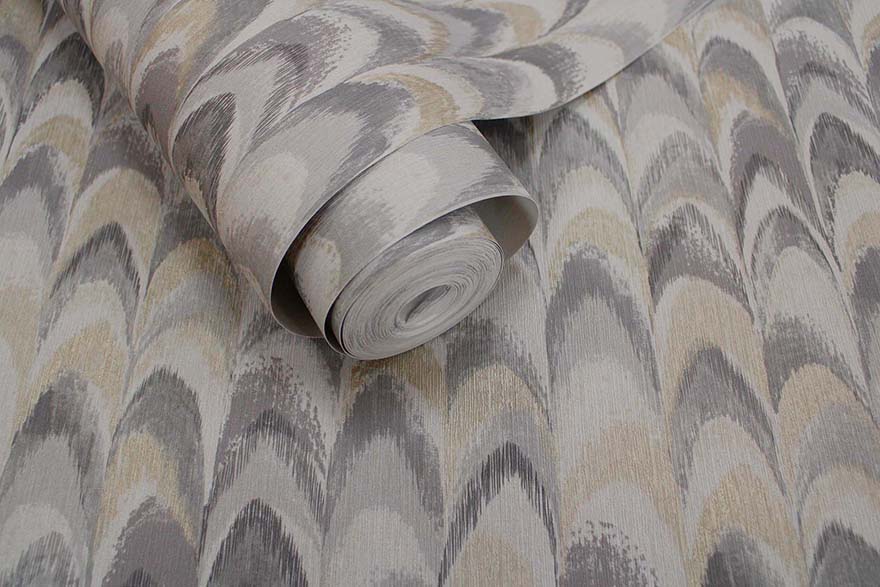 36130 - Ruba Wallpaper - Grey - Holden Decor
