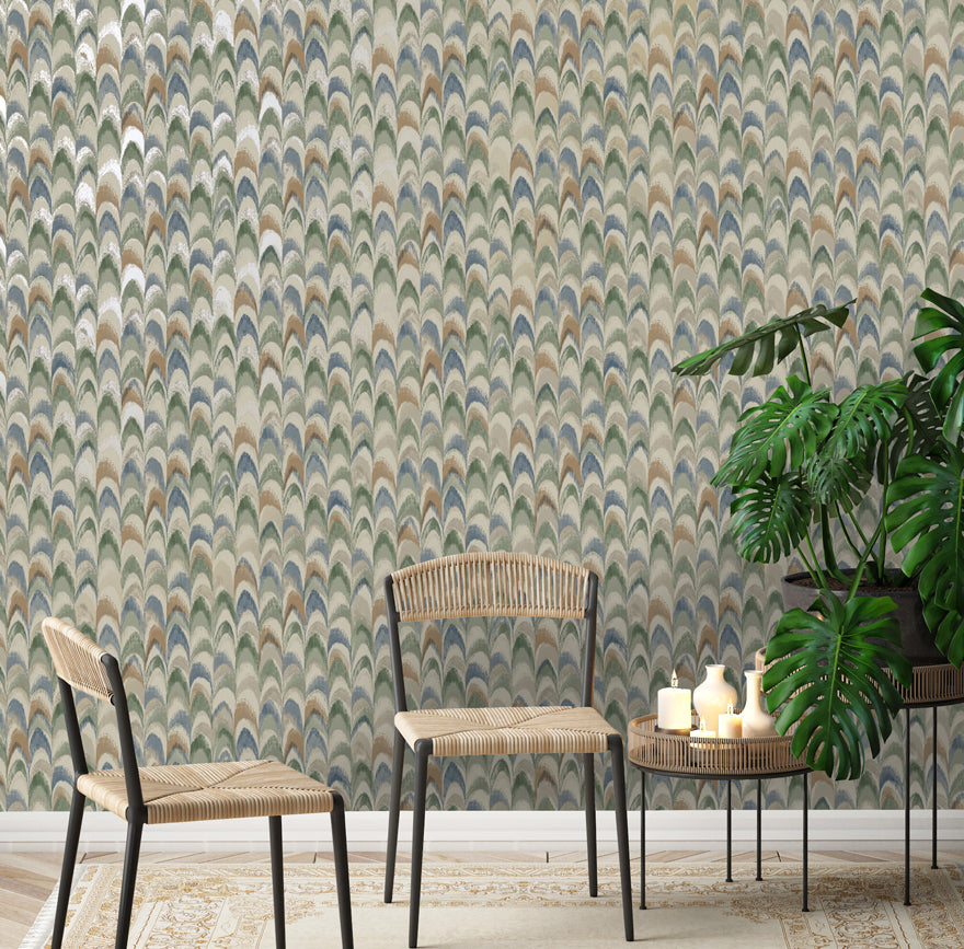 36131 - Ruba Wallpaper - Multi-coloured - Holden Decor