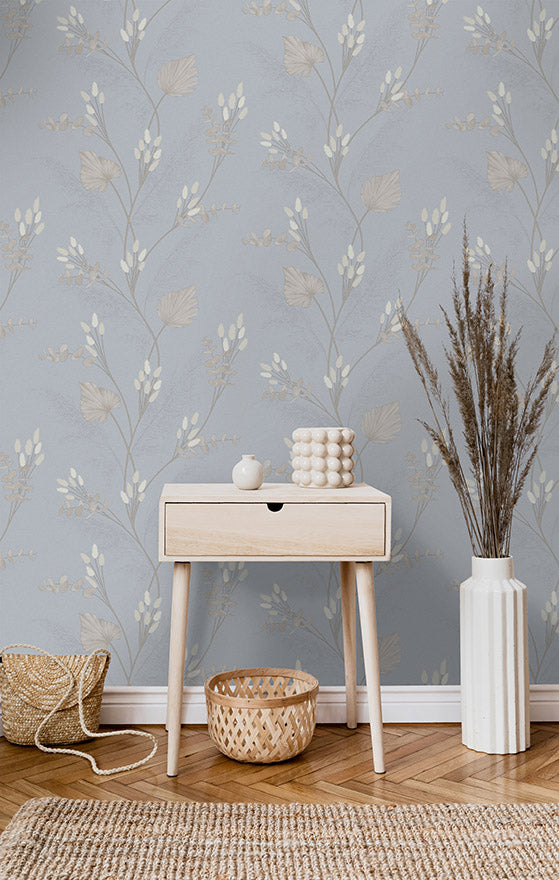 36252 - Amarante Wallpaper - Slate Blue - Holden Decor