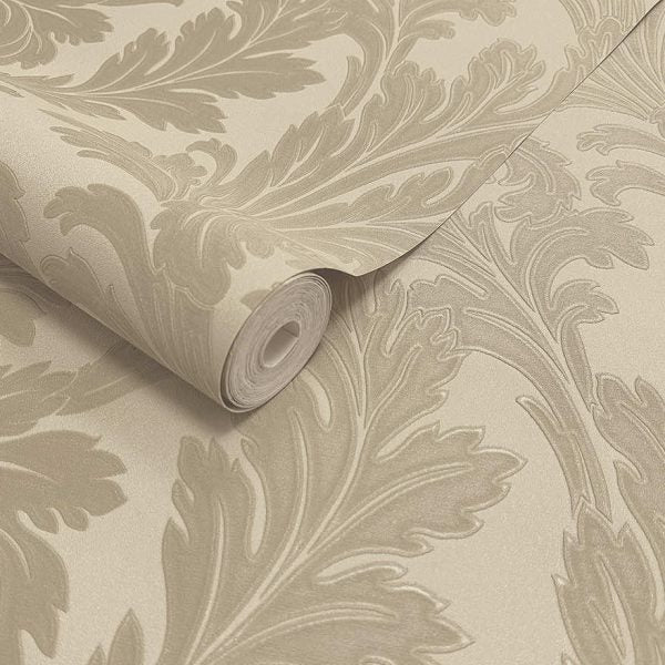 36432 - Acanthus Wallpaper - Taupe - Holden Decor