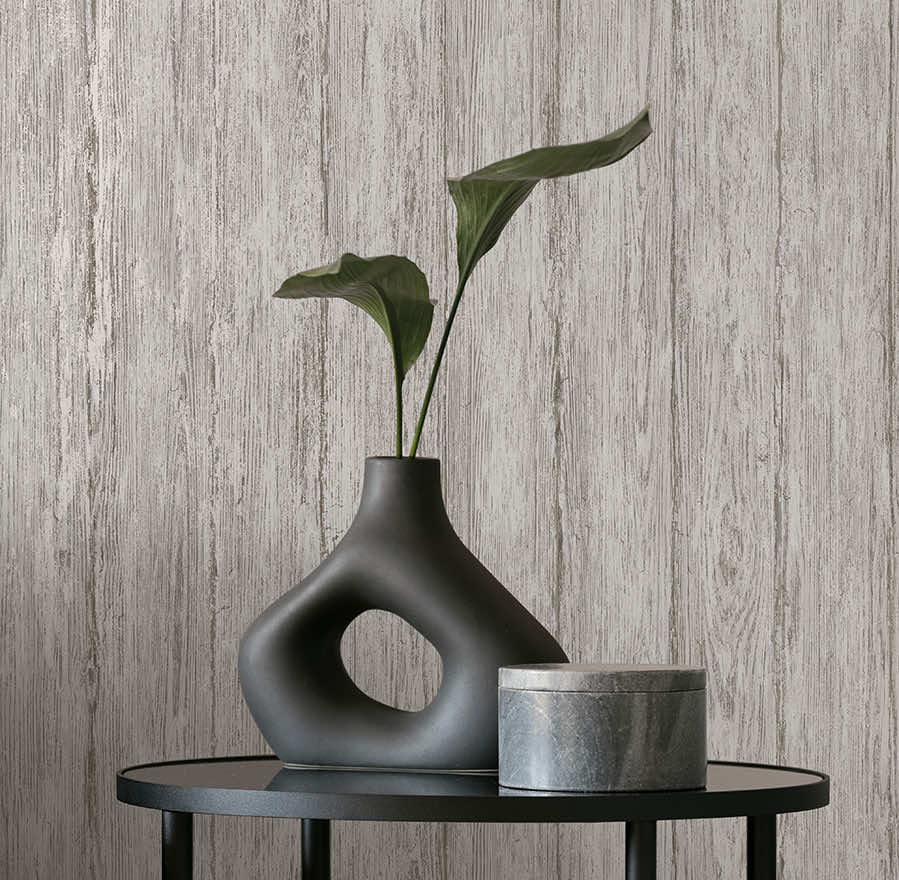 66151 - Sapele Wallpaper - Grey - Holden Decor