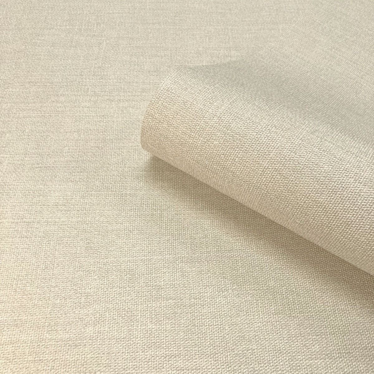 7154 - Carmella Plain Textured Vinyl Wallpaper - Cream - Belgravia