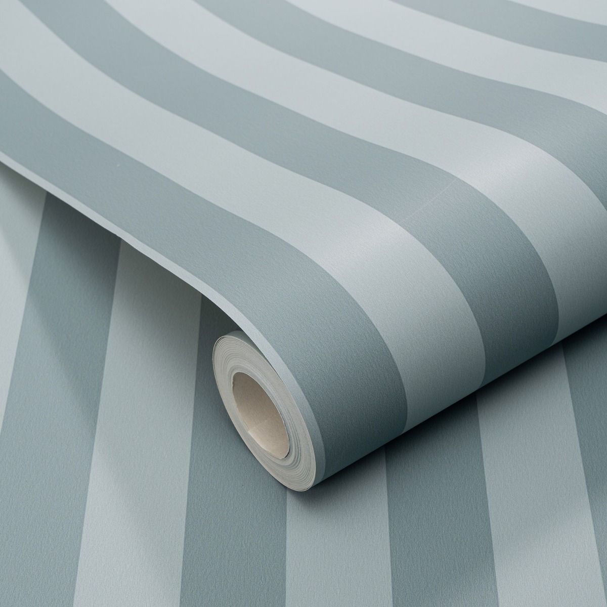 Abode Heritage Stripe Wallpaper - Duck Egg / Blue - Erismann