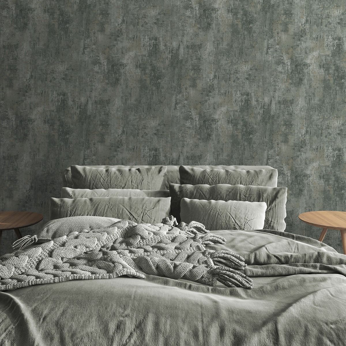 Cove Texture Wallpaper - Jade - Muriva