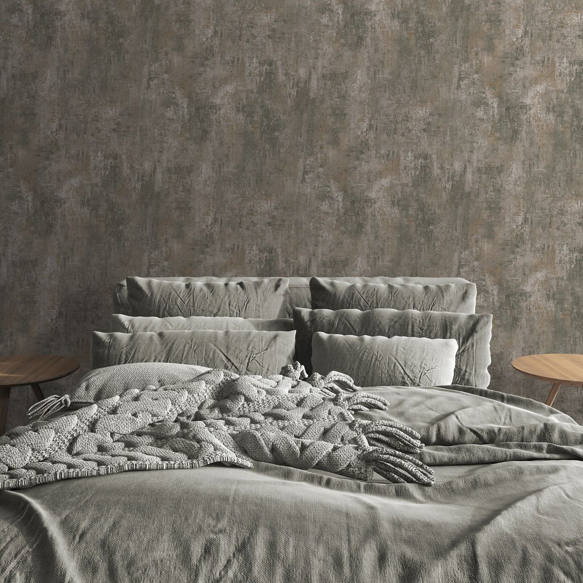 Cove Texture Wallpaper - Patina - Muriva