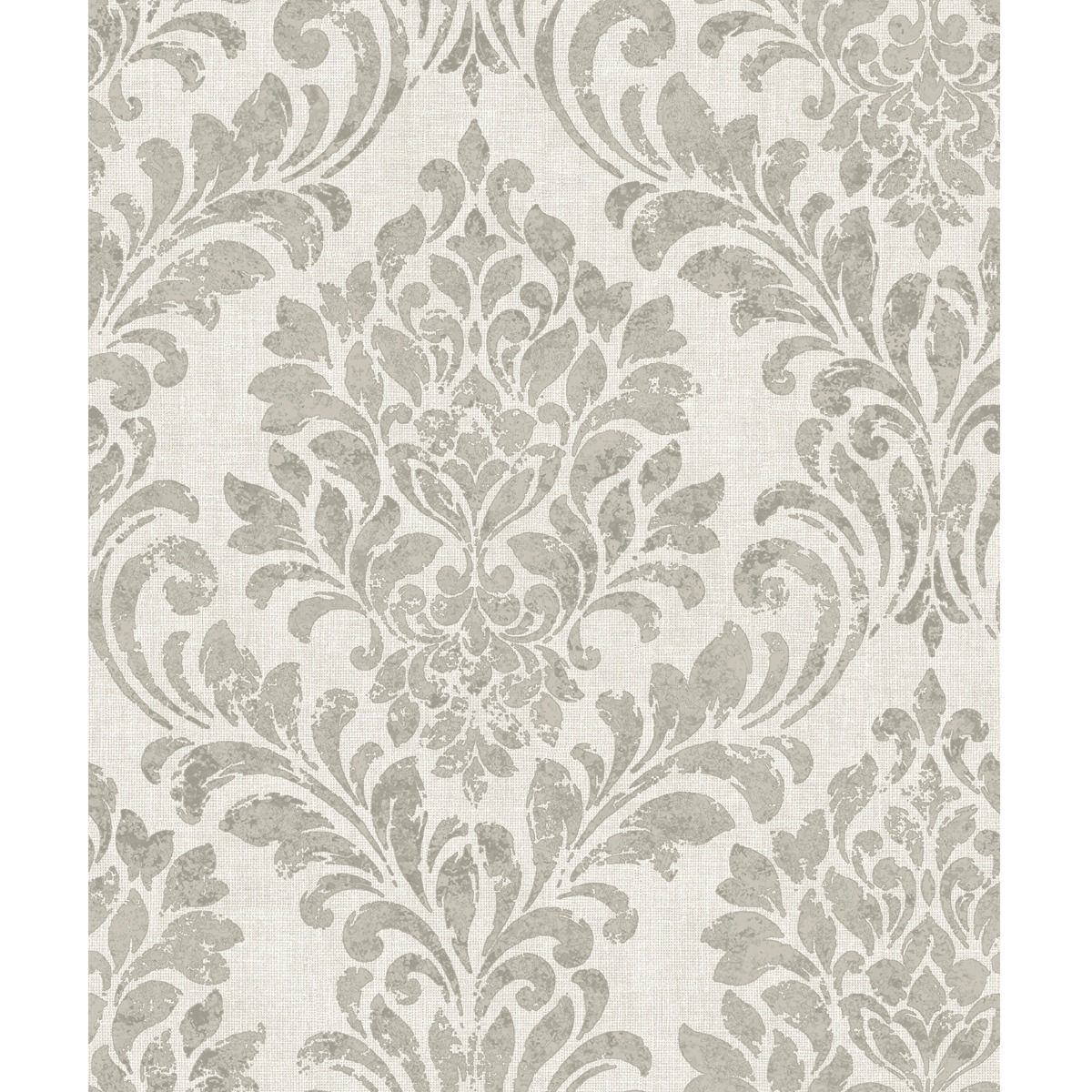 Darcy James Collection Eleanor Damask Wallpaper - Cream - Muriva