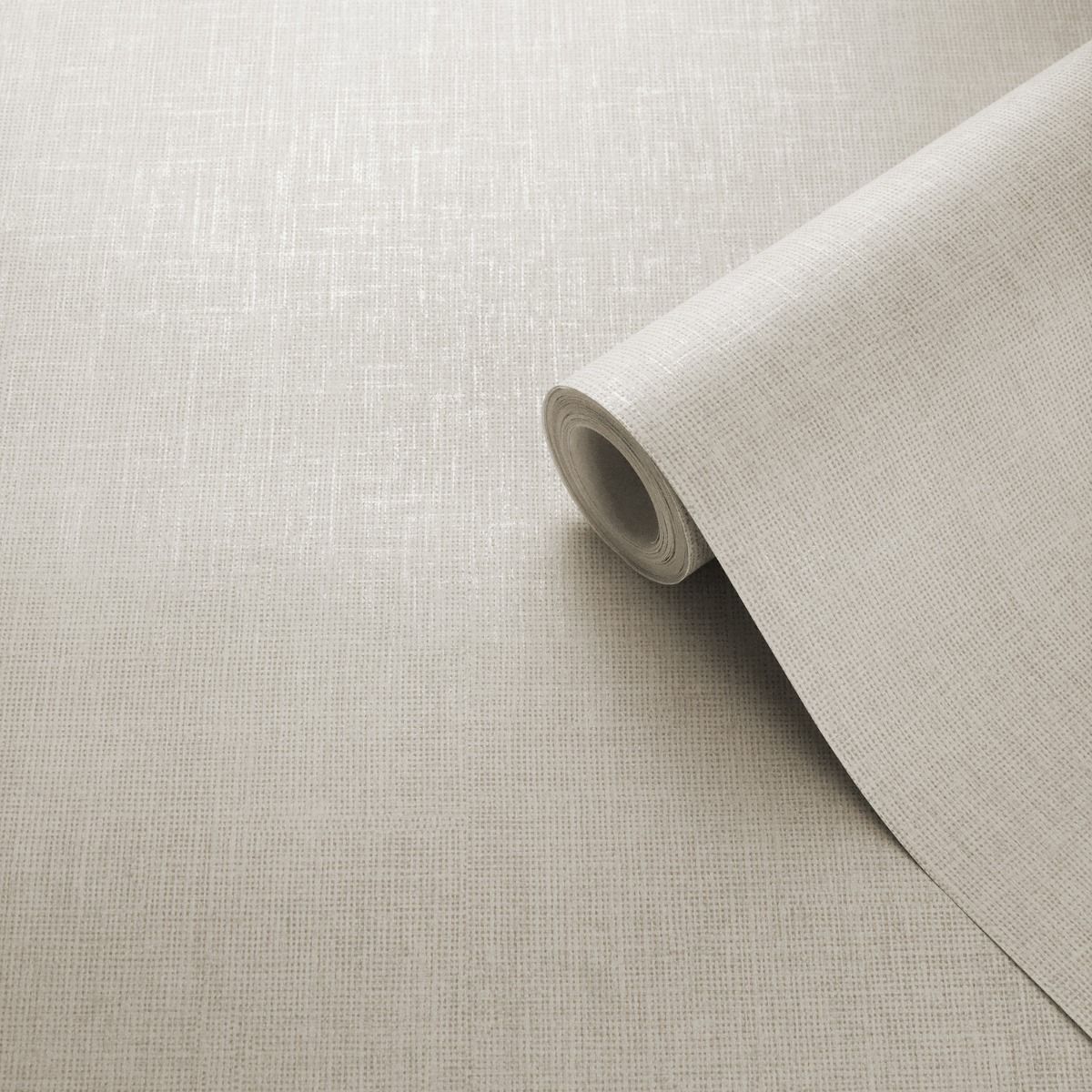 Darcy James Collection Linen Texture Wallpaper - Cream - Muriva