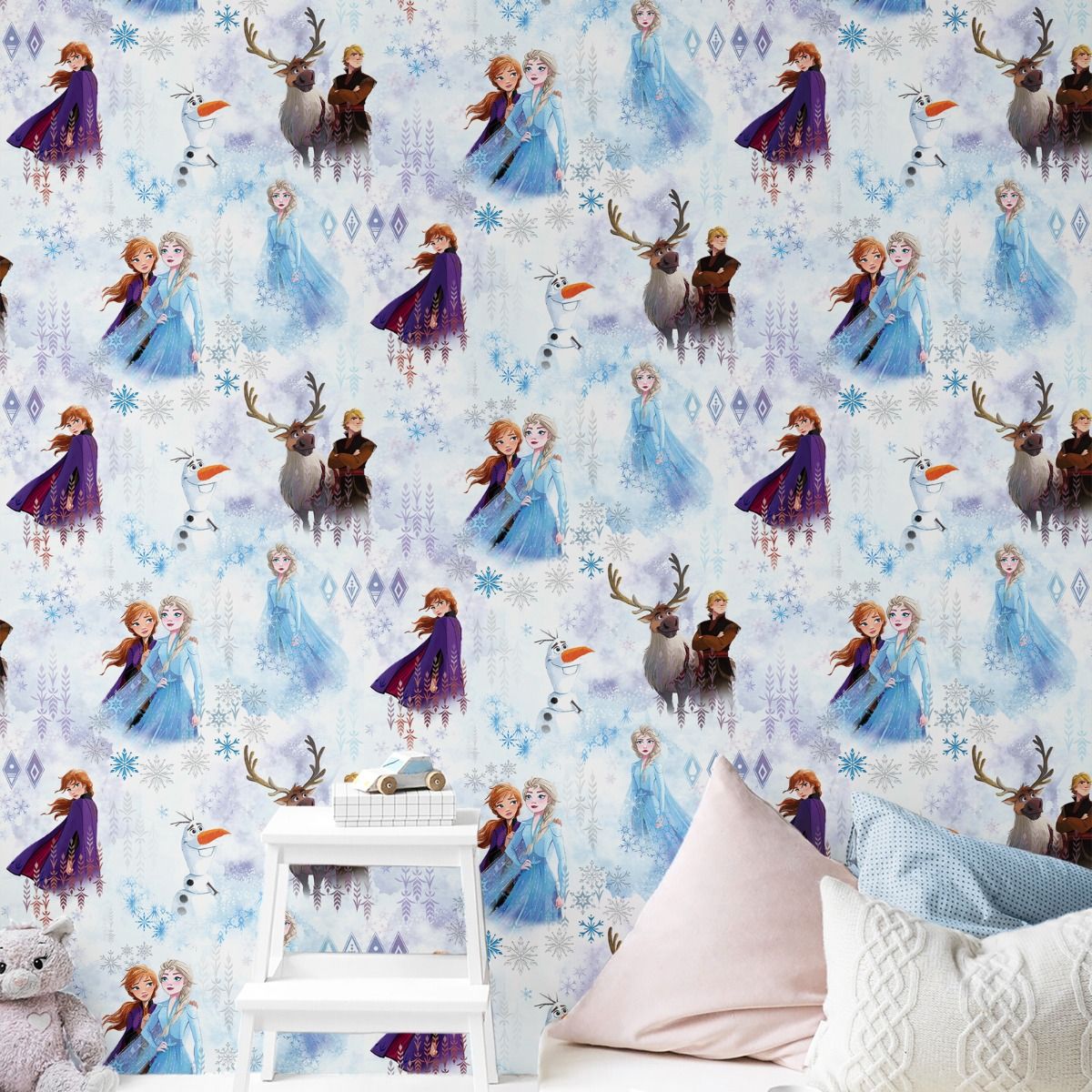 Disney Frozen 2 Wonder Wallpaper - Blue - Muriva