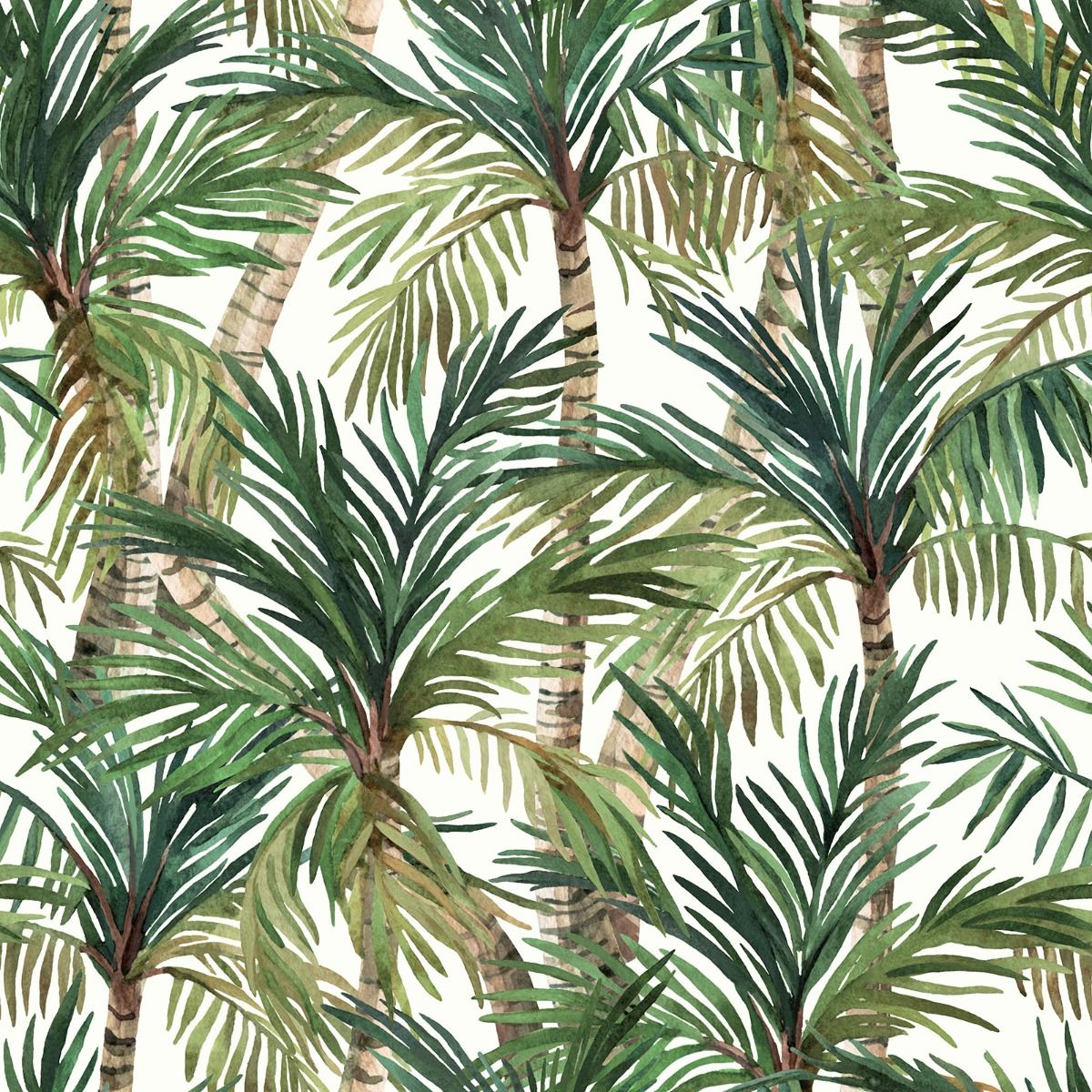 Eden Elah Tree Wallpaper - Green - Muriva