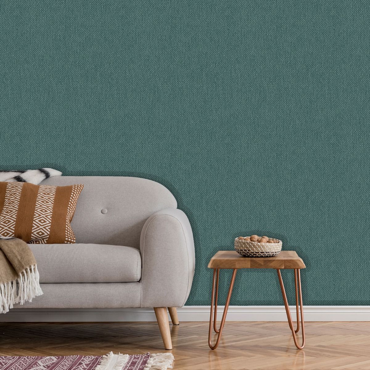 Eden Eris Texture Wallpaper - Green - Muriva