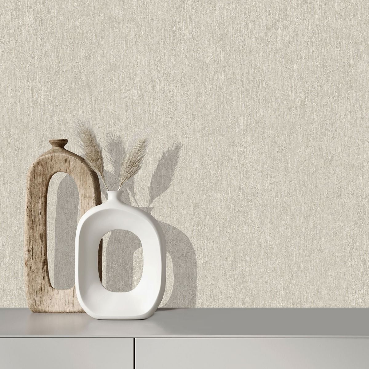 Eden Firth Texture Wallpaper - Cream - Muriva