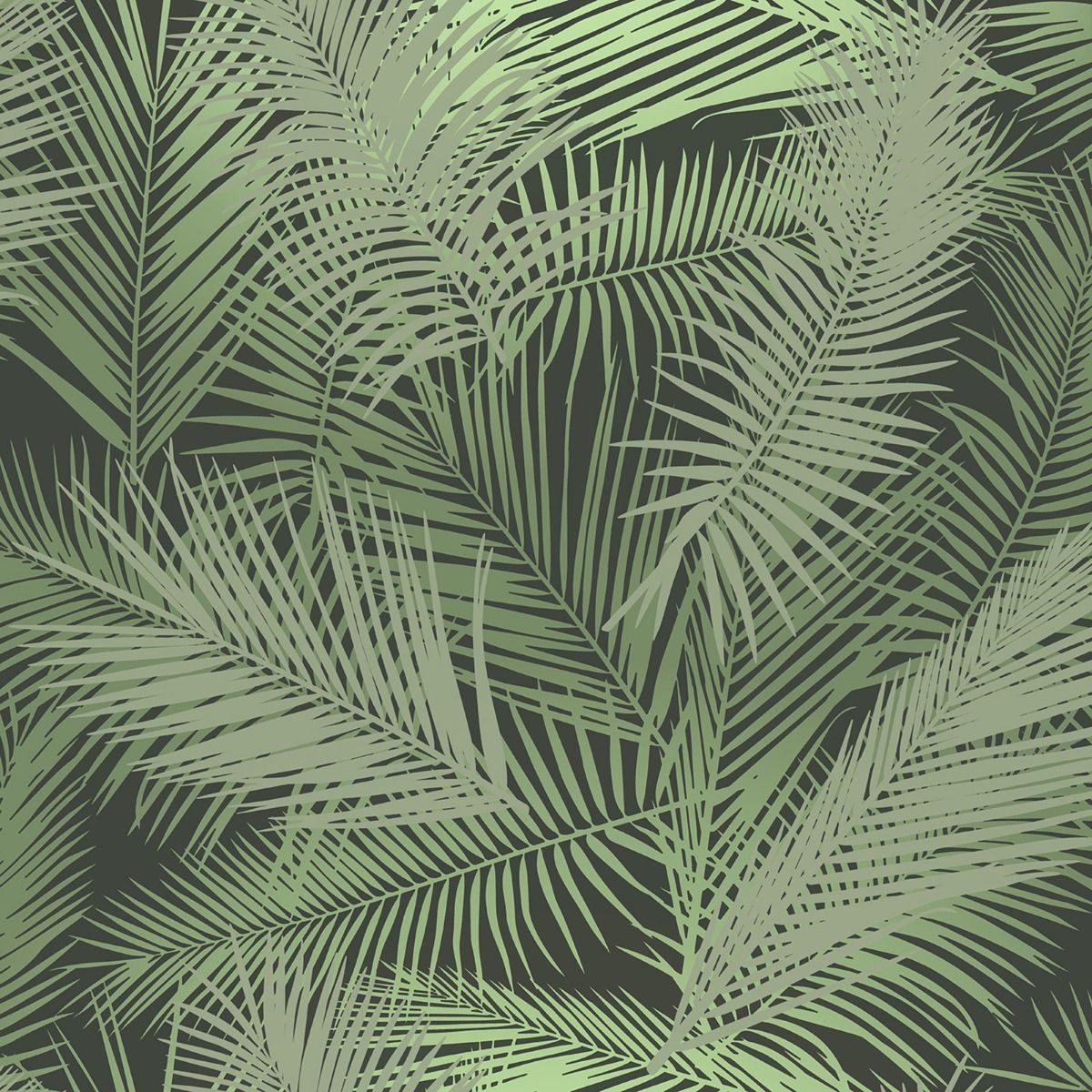 Eden Ilana Leaf Wallpaper - Green - Muriva