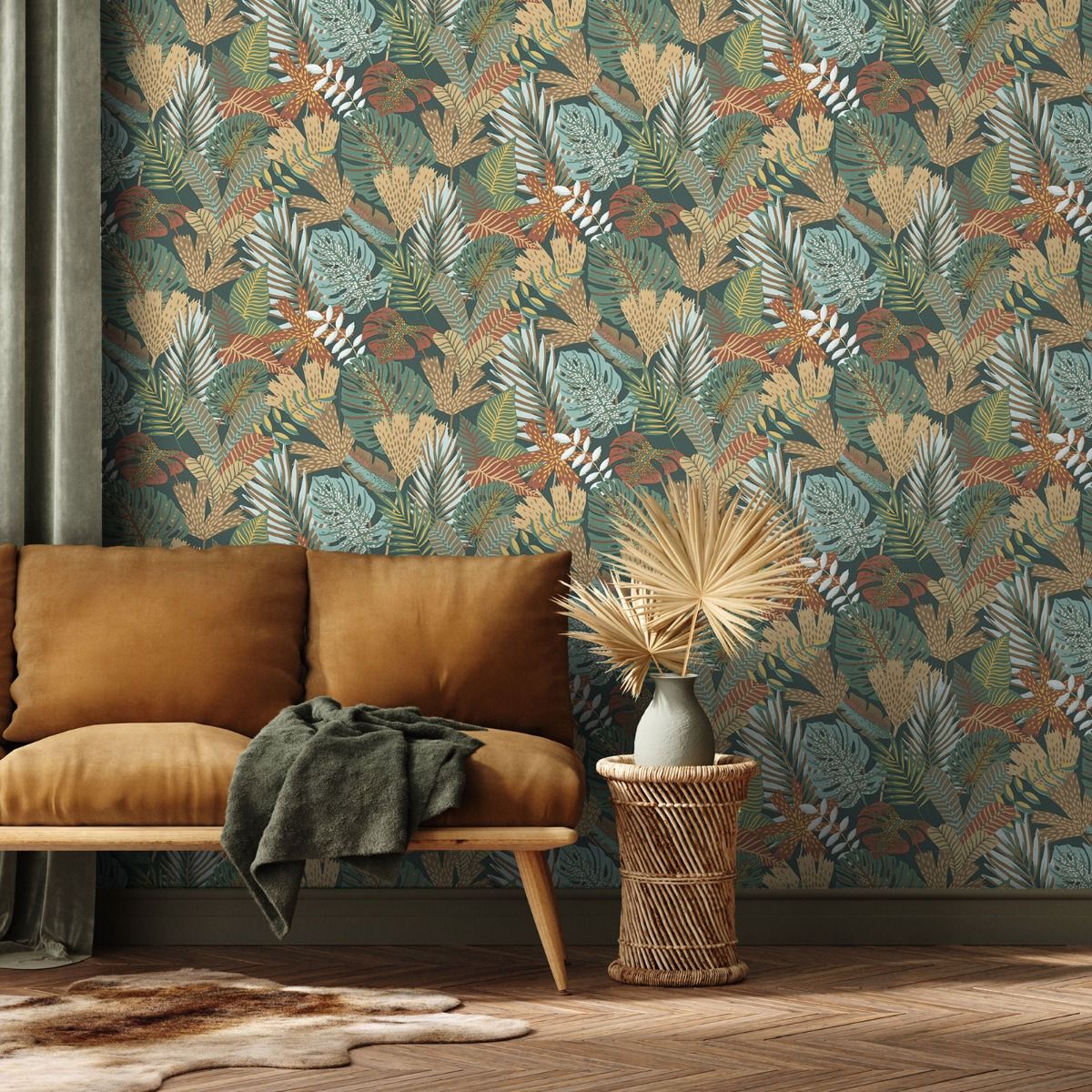 Eden Khasi Jungle Wallpaper - Green - Muriva