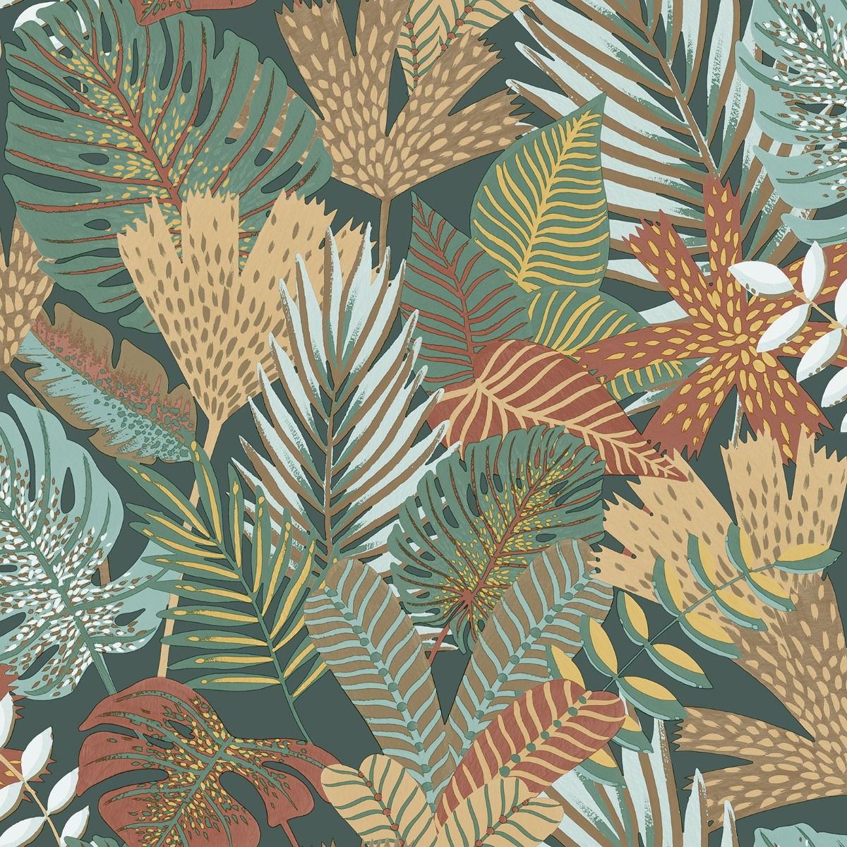 Eden Khasi Jungle Wallpaper - Green - Muriva