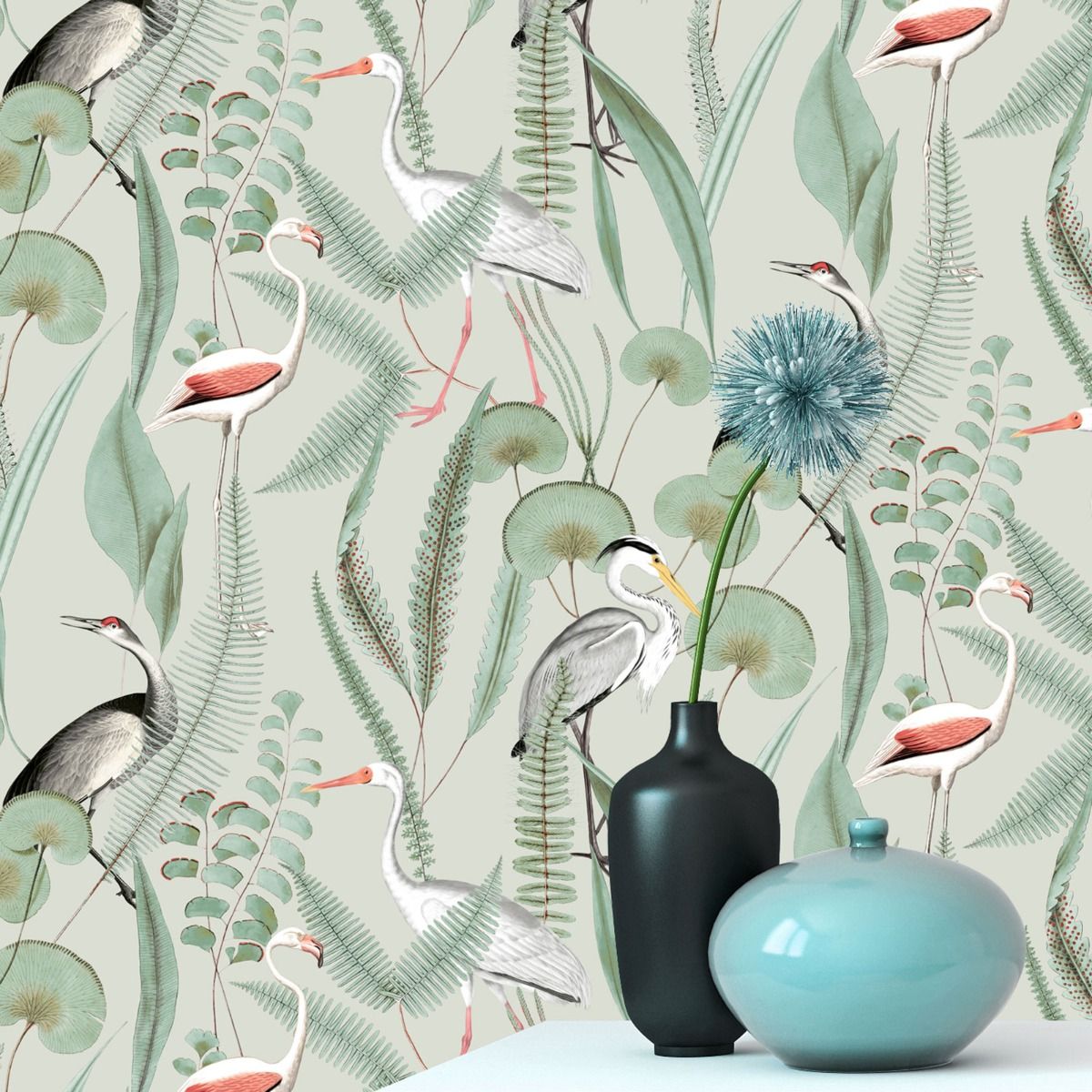 Eden Kivu Wallpaper - Olive - Muriva