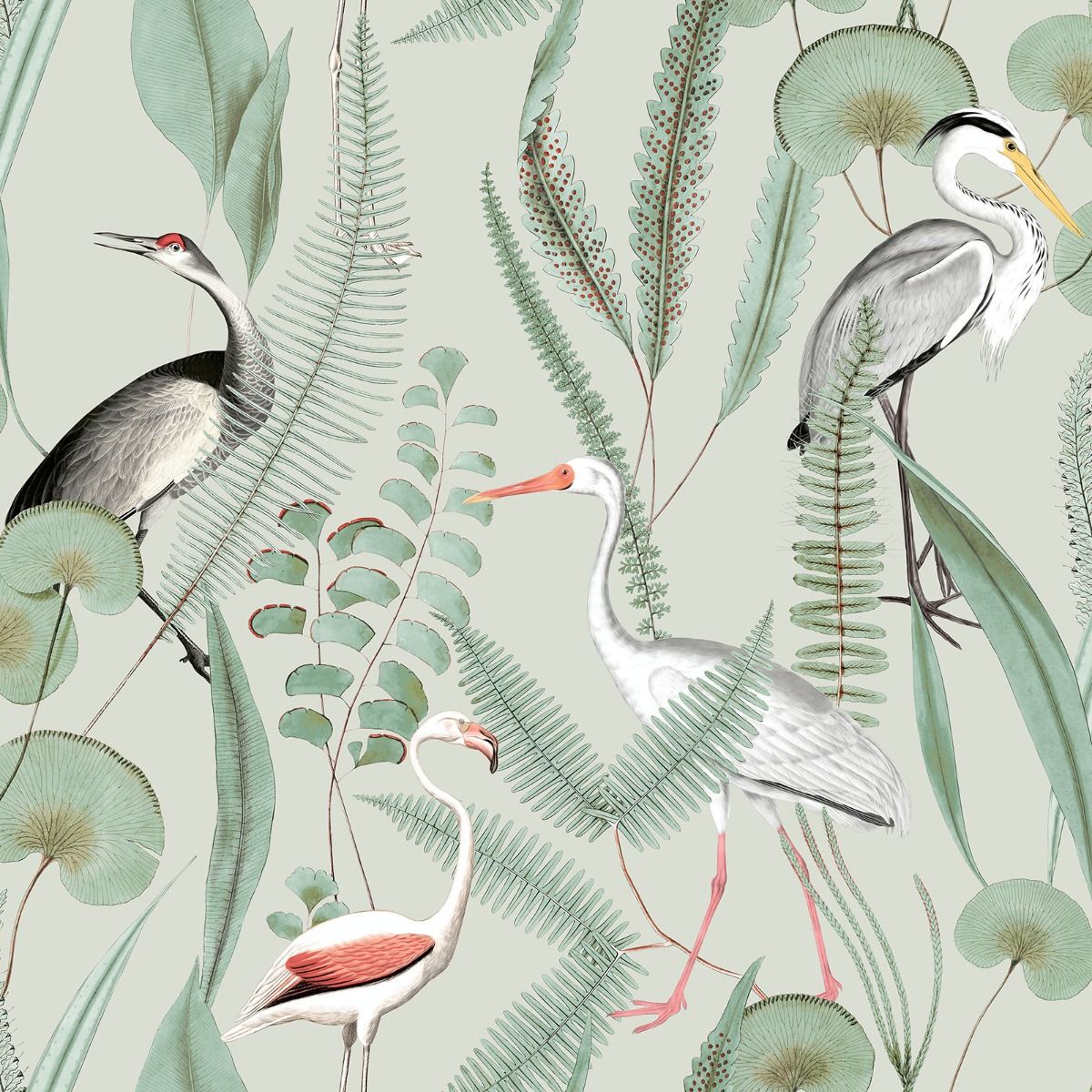 Eden Kivu Wallpaper - Olive - Muriva