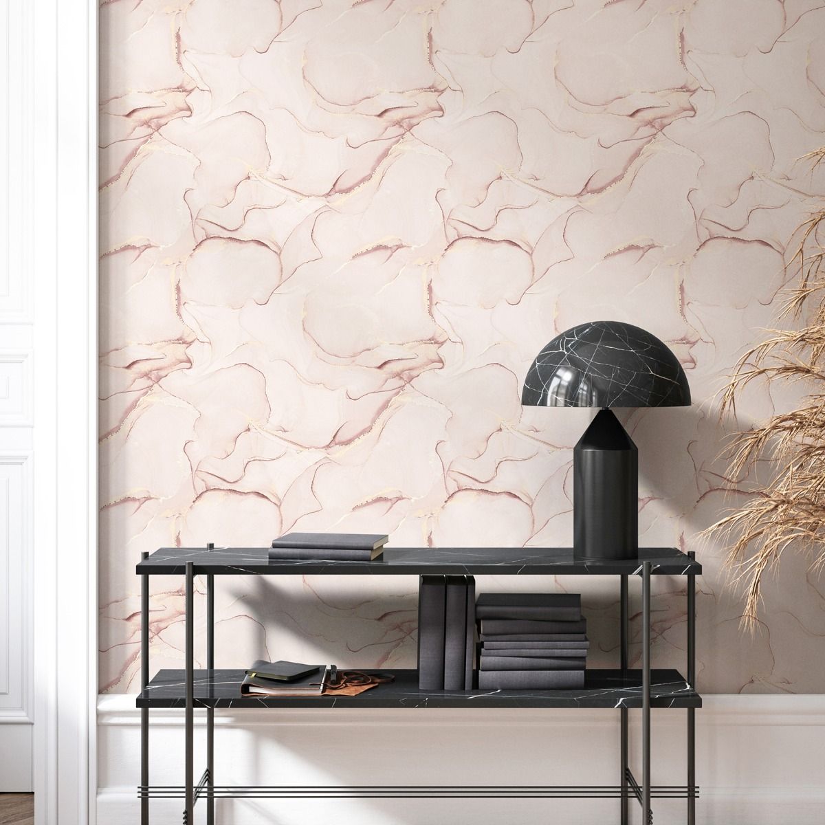 Elysian Marble Wallpaper - Pink - Muriva