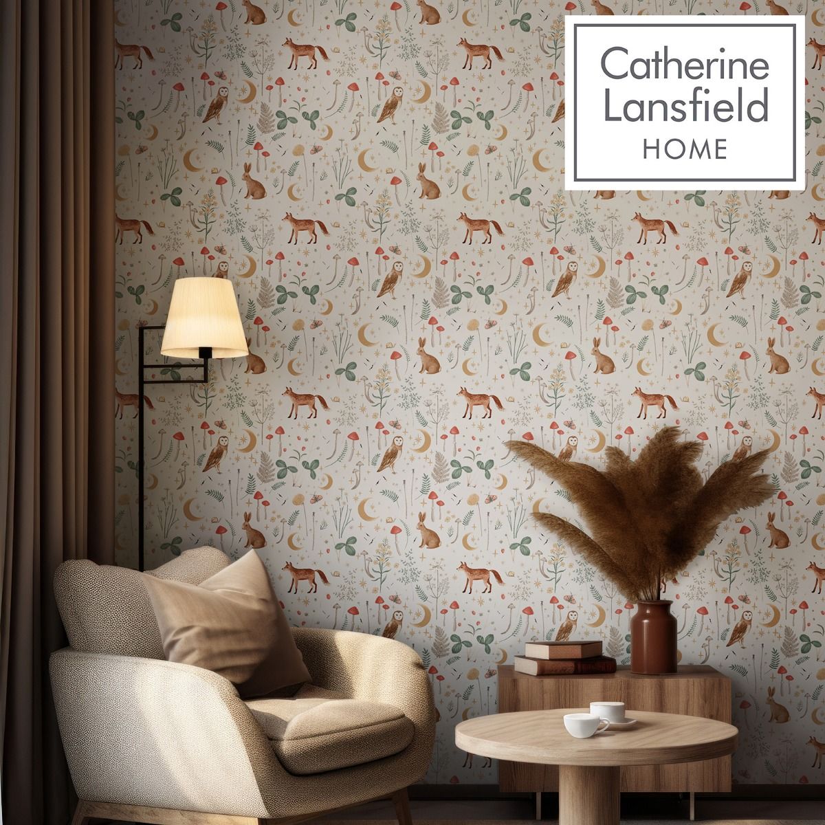 Enchanted Twilight Wallpaper - Natural - Muriva