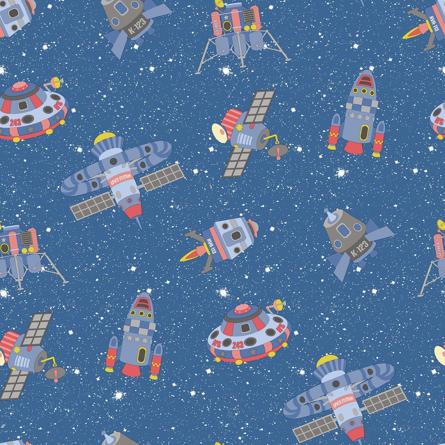 Tiny Tots 2 Spaceships Wallpaper