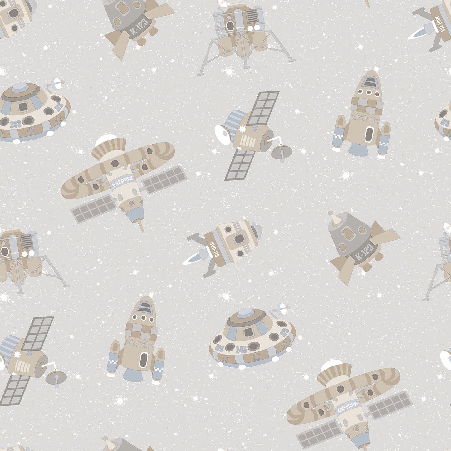 Tiny Tots 2 Spaceships Wallpaper