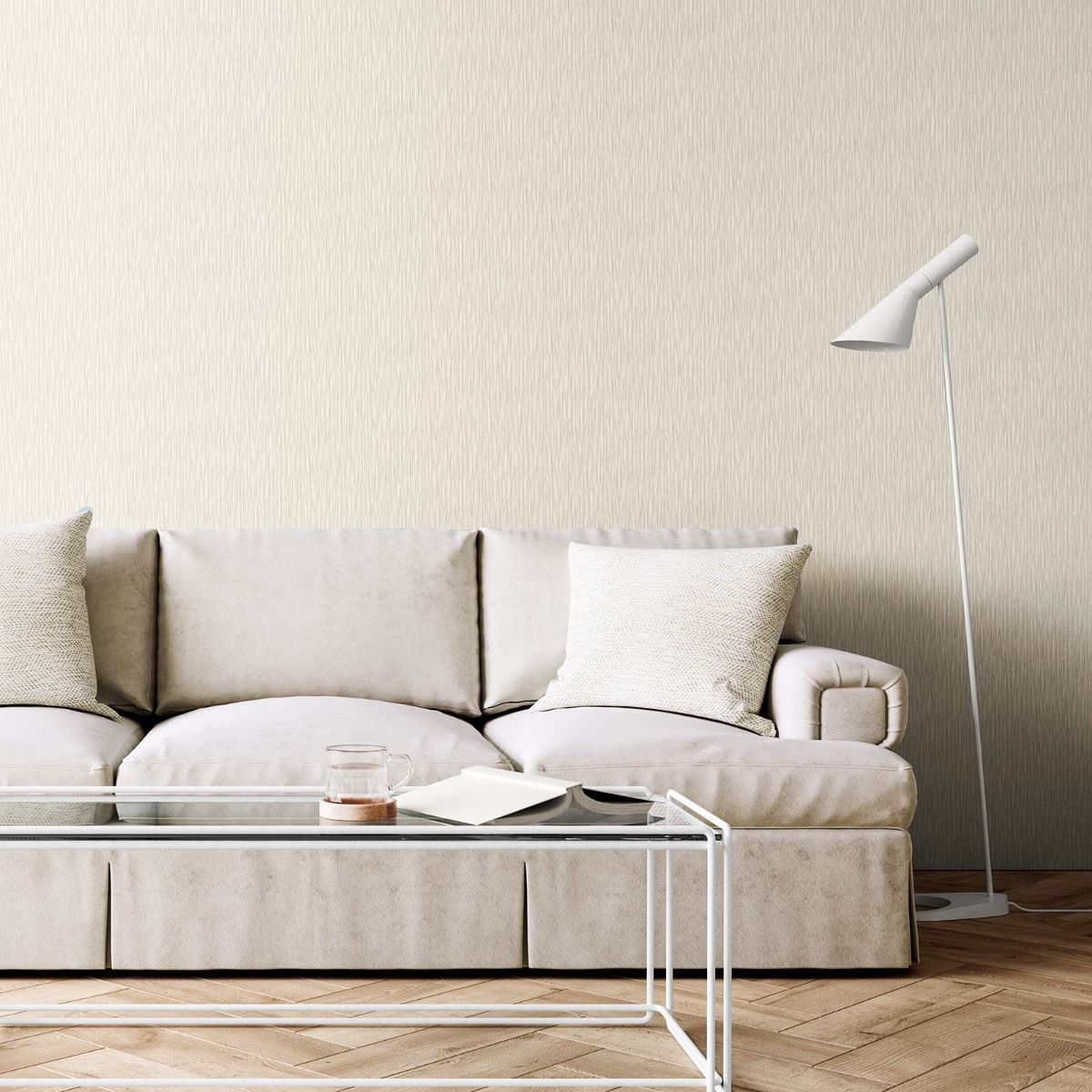 Kate Texture Wallpaper - Cream - Muriva