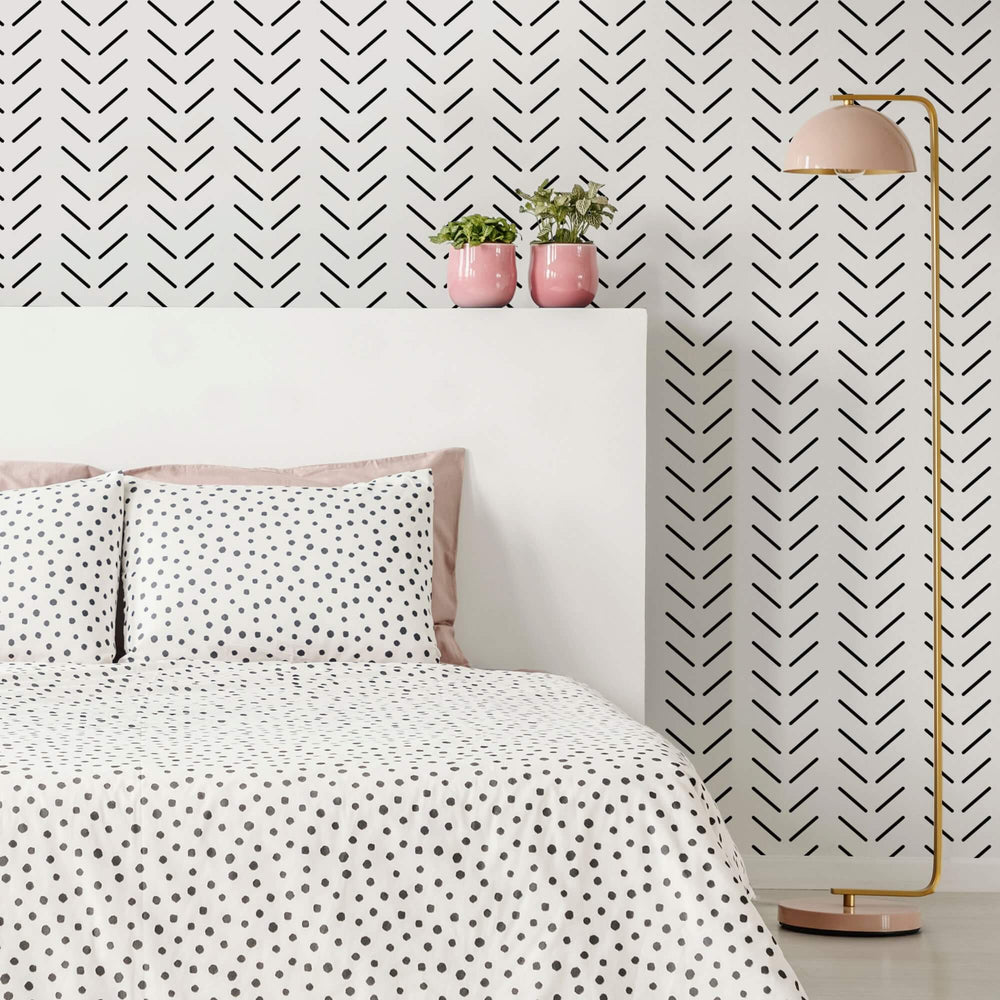 LH900025 - Get in Formation Wallpaper - Monochrome - Lust Home