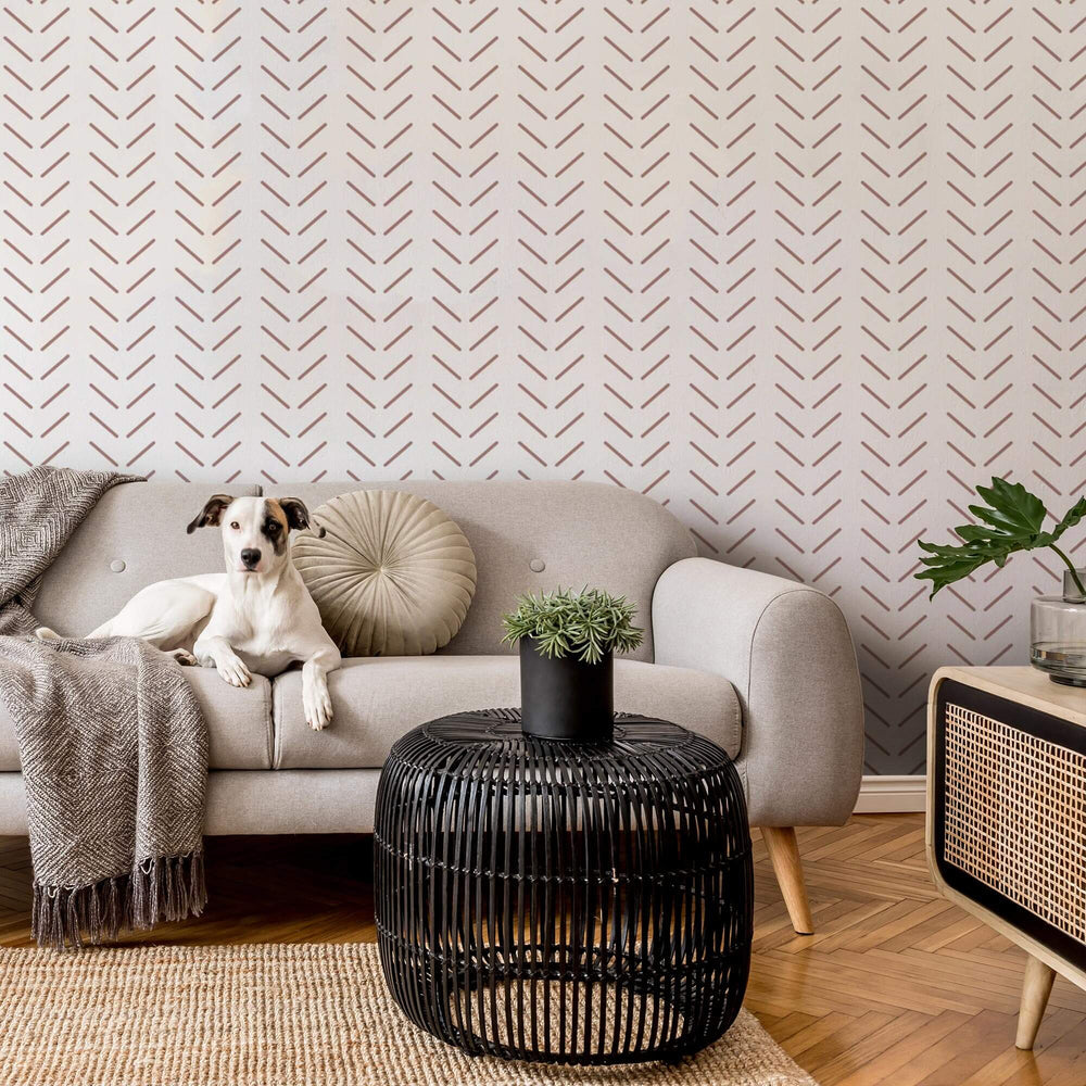 LH900035 - Get in Formation Wallpaper - Terracotta - Lust Home