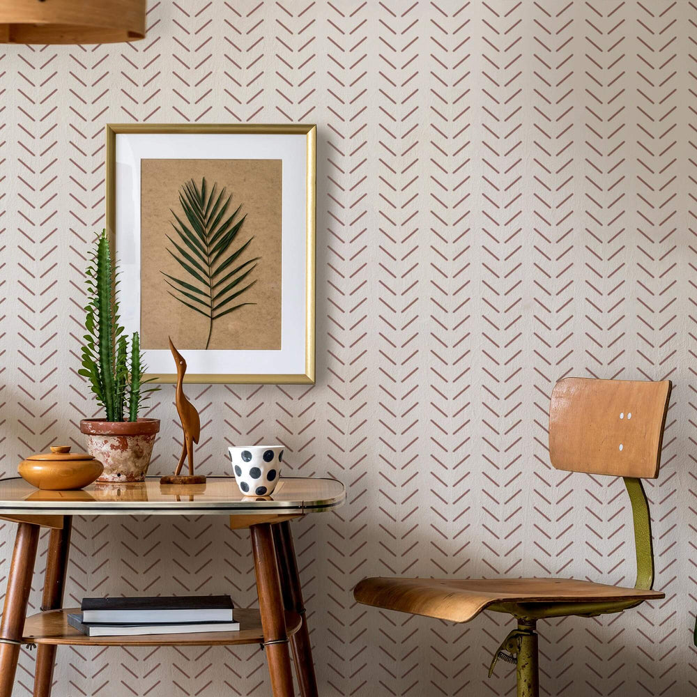 LH900035 - Get in Formation Wallpaper - Terracotta - Lust Home