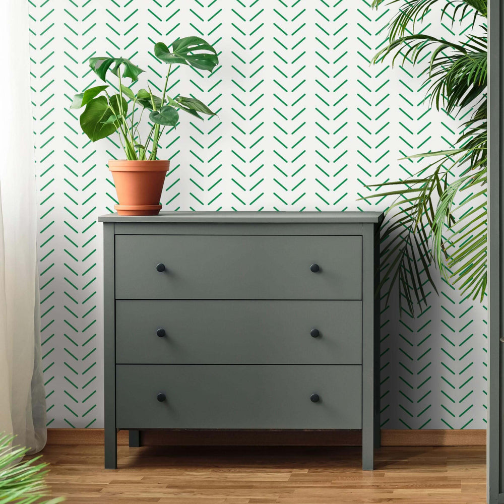 LH900036 - Get in Formation Wallpaper - Primary Green - Lust Home