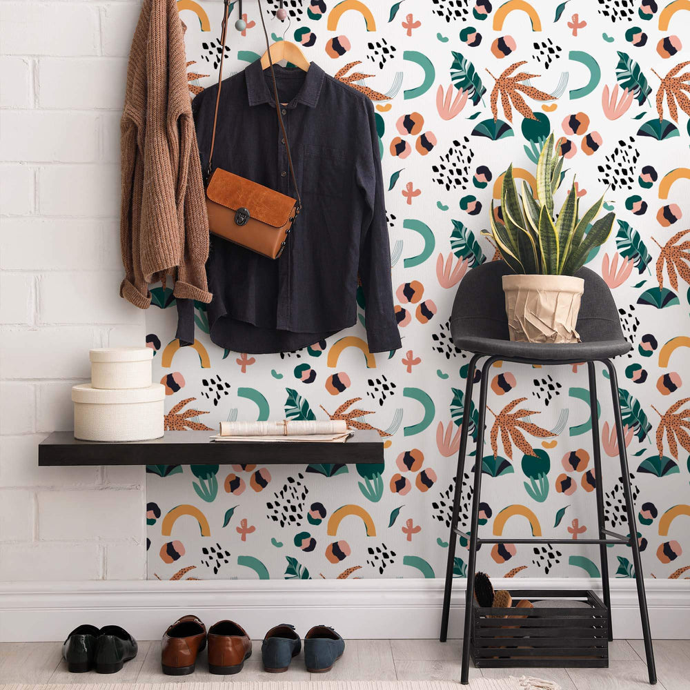 LH900097 - El Salvador Wallpaper - Terracotta, Duck Egg & Mustard - Lust Home