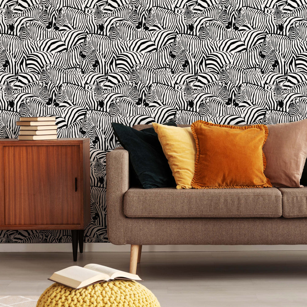 LH900266 - Hide and Seek Wallpaper - Monochrome - Lust Home